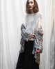 Amano Handknit Linen Batwing Sweater With Foil