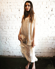 amano handloom linen maxi dress