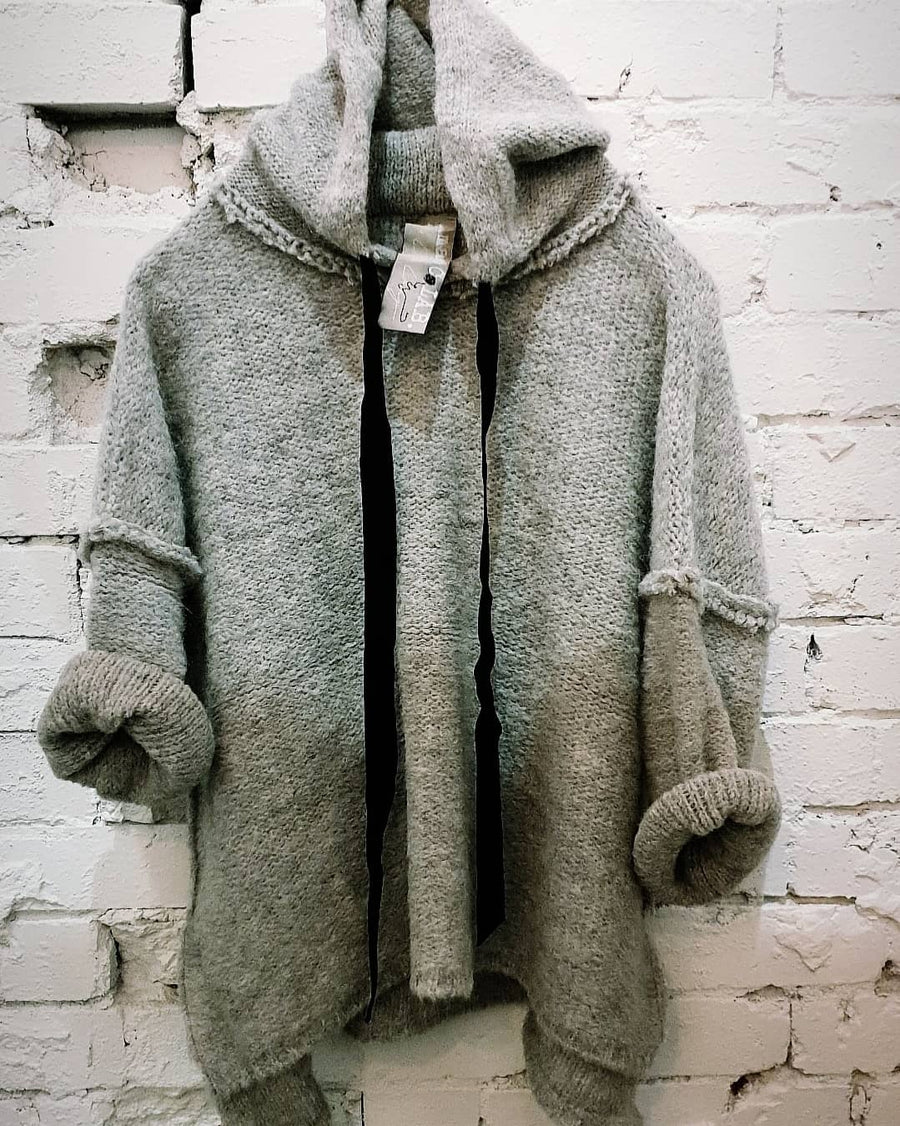 Amano alpaca sloppy hoodie