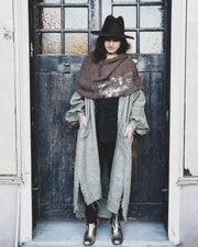 Amano Pin-Tuck Duster / Shirt Dress - Linen Sage