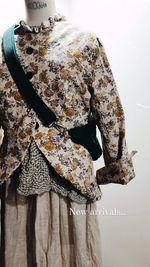 Crop riding jacket - Floral