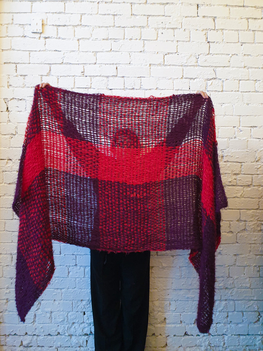 Amano loom handwoven large wrap