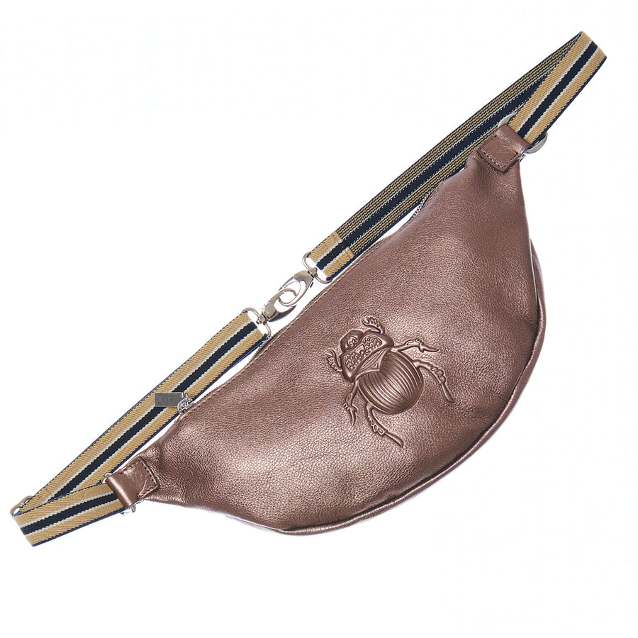 Gabriele Frantzen Metallic Bronze Scarab Belt Bag