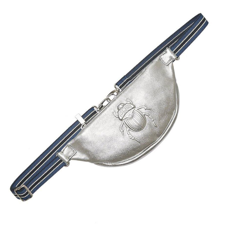 Gabriele Frantzen Metallic Silver Scarab Belt Bag