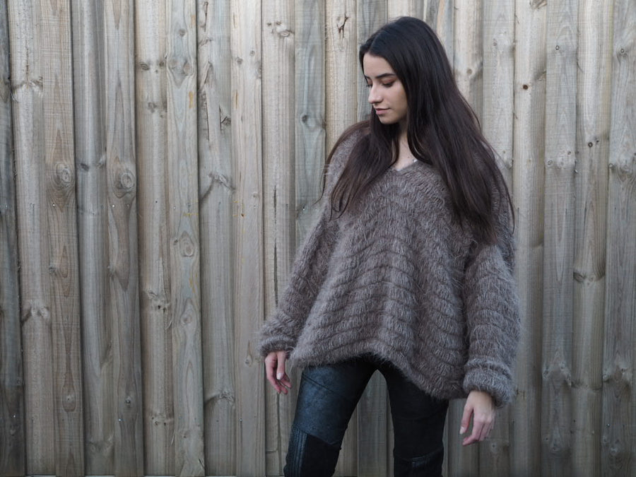 Amano hand-crochet alpaca sweater
