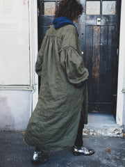 Pin-Tuck Duster / Dress (Linen) - Khaki