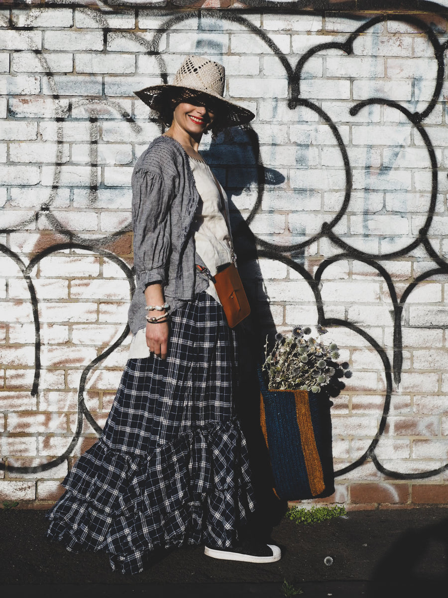 Tiered Swan skirt - Linen