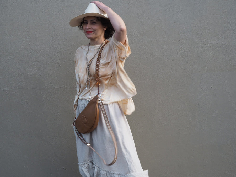 Tiered Swan skirt - Linen