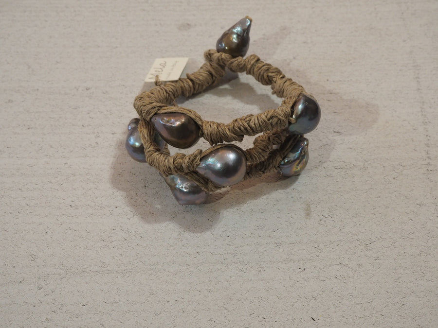 Mela pearl cuff bracelet