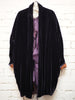 Cocoon coat (silk Velvet)- Ultra violet